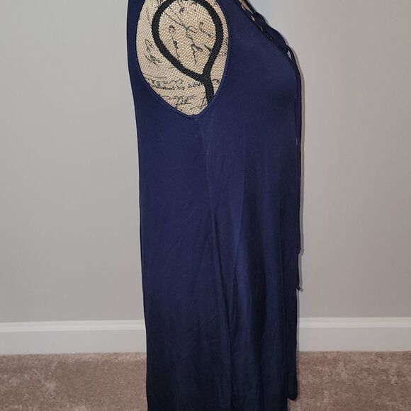 NWOT Espresso navy nautical like dress - Picture 3 of 4
